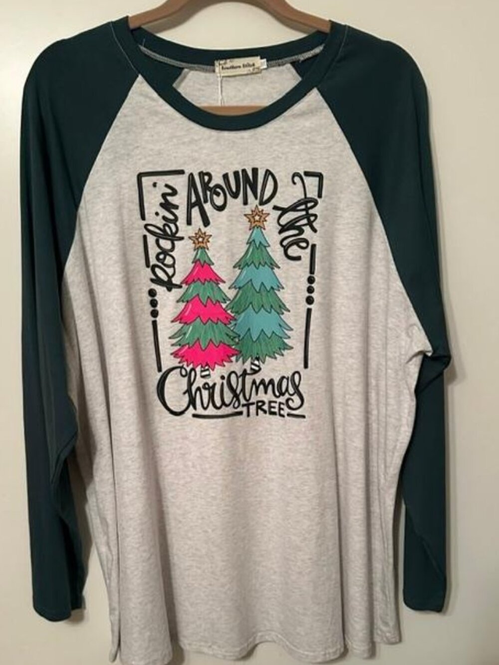Southern Stitch Rockin' Around the Christmas Tree shirt, 3XL